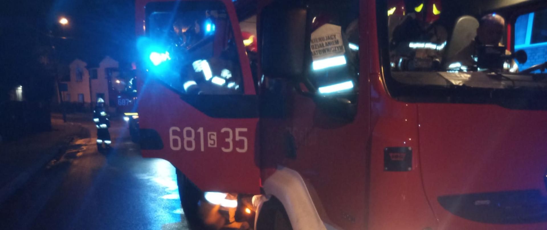 Pożar kotłowni w budynku jednorodzinnym w Łazach