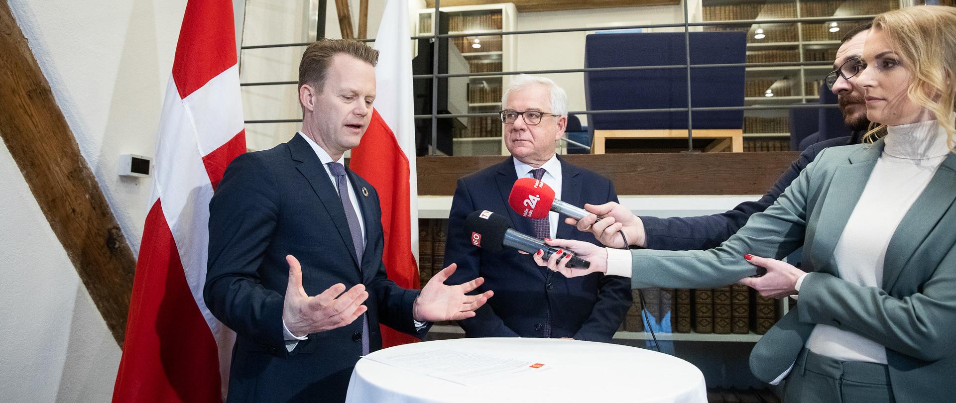 Wizyta Ministra J. Czaputowicza rozmowy z Min. SZ Danii J. Kofodem