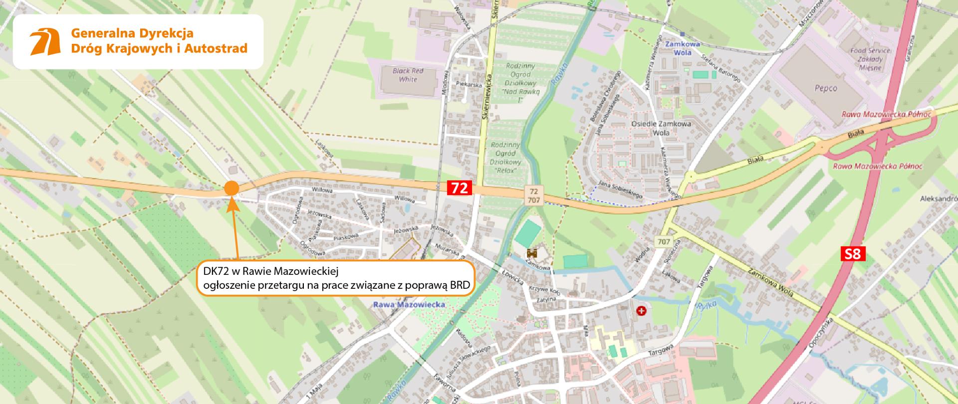 Rawa Mazowiecka - mapka - poprawa BRD