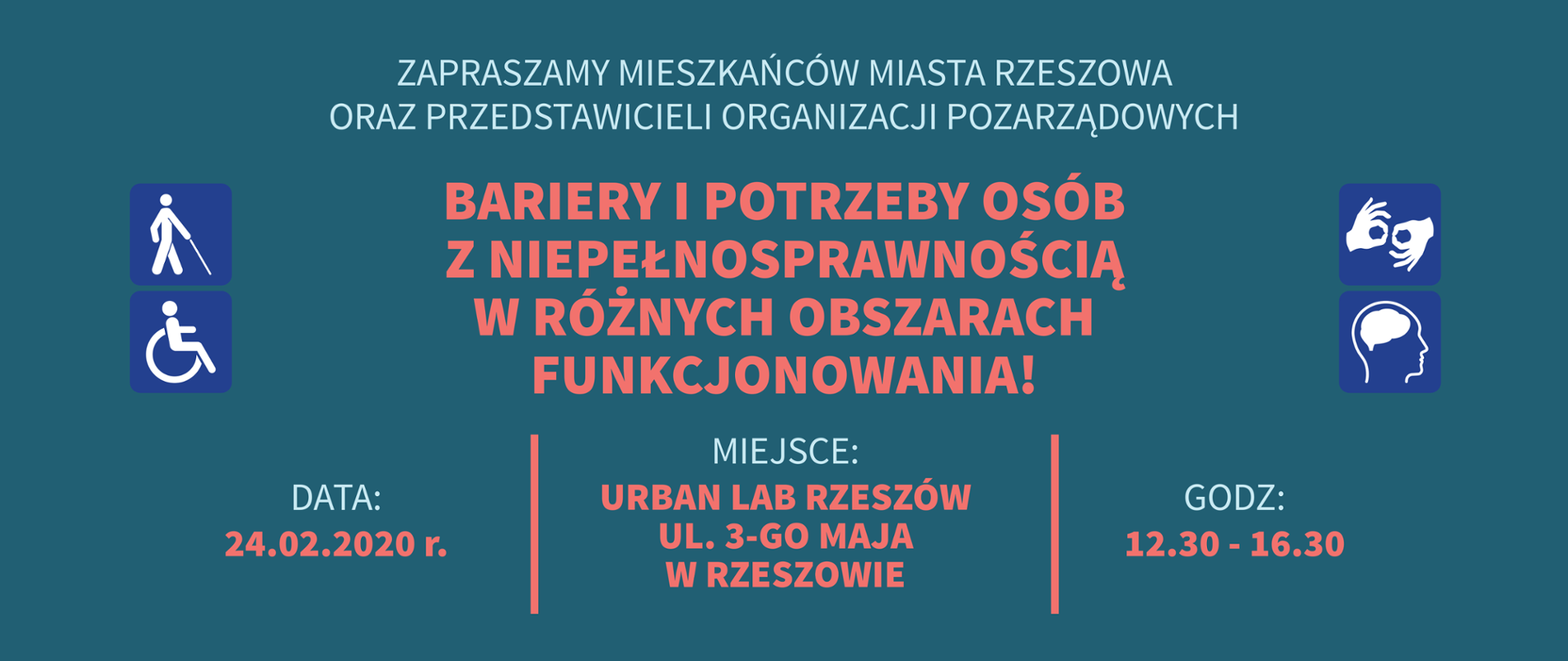 Debata pt. ”Rzeszów przyjazny osobom z niepełnosprawnościami”