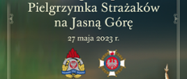 "Infografika promująca pielgrzymkę strażaków na Jasną Górę. Na grafice umieszczony jest obraz Matki Boskiej z Jezusem oraz zdjęcie figurki Świętego Floriana. W lewym dolnym rogu znajduje się logotyp Państwowej Straży Pożarnej oraz Ochotniczych Straży Pożarnych. W prawym górnym rogu umieszczony jest napis "Wierzę w Kościół Chrystusowy". W centralnej części infografiki umieszczony jest napis od góry: 8 Ogólnopolska Pielgrzymka Strażaków na Jasną Górę. 27 maja 2023 roku. Program: 9:45 - złożenie meldunku i wymarsz z placu W. Biegańskiego. 10:00 - koncert połączonych orkiestr i zespołów artystycznych OSP. 11:00 - Msza Święta w intencji strażaków.
Organizację pielgrzymki można wesprzeć poprzez dokonanie wpłaty: Numer konta: 34 1090 1795 0000 0001 5303 7948. Tytuł wpłat: "Pielgrzymka Strażaków 2023"