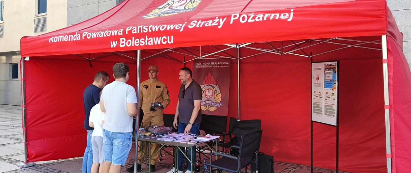 Krajowy Trening Reagowania za nami – stanowisko OLiOC na placu Piłsudskiego w Bolesławcu