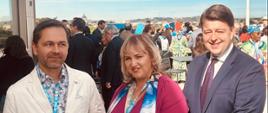 Katarzyna i Daniel Maliccy ze Stałym Przedstawicielem RP przy ONZ w Rzymie