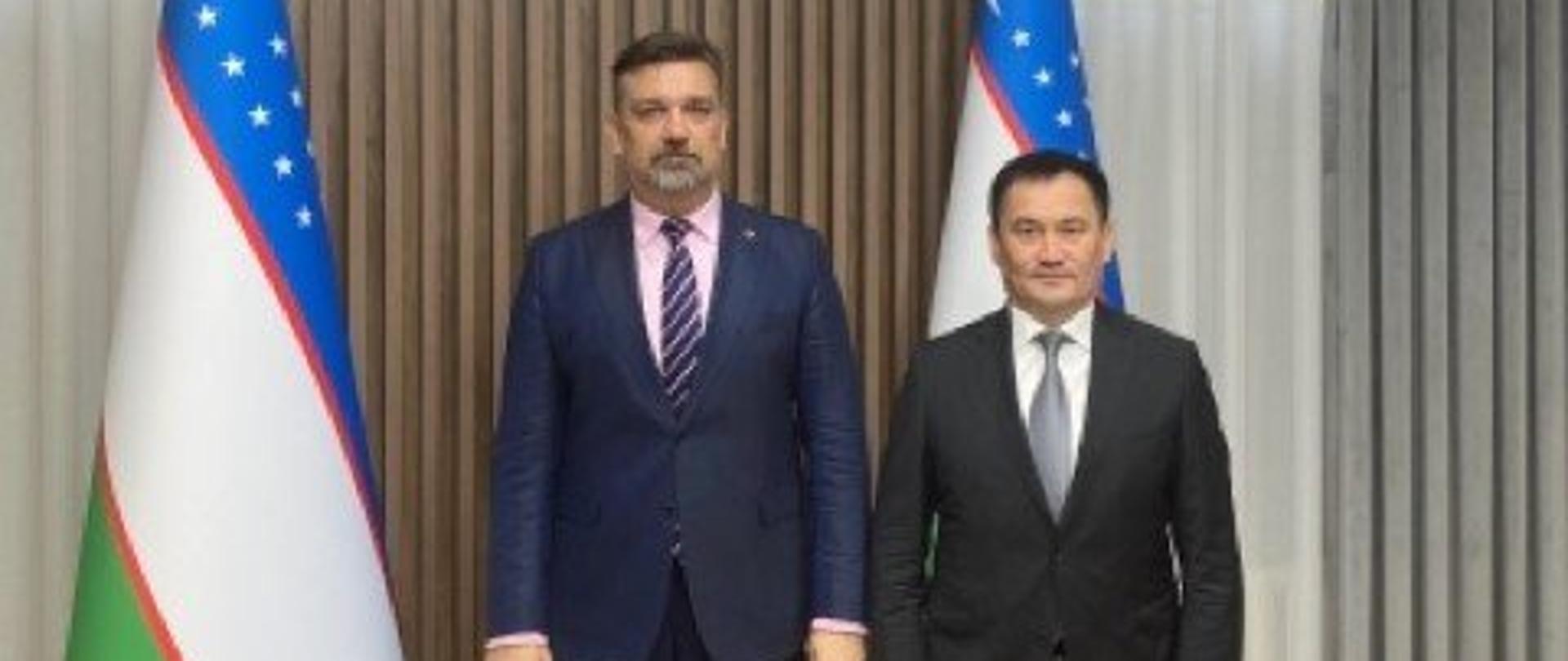 Ambasador_Radosłąw_Gruk_z_Ministrem_Transportu_Uzbekistanu