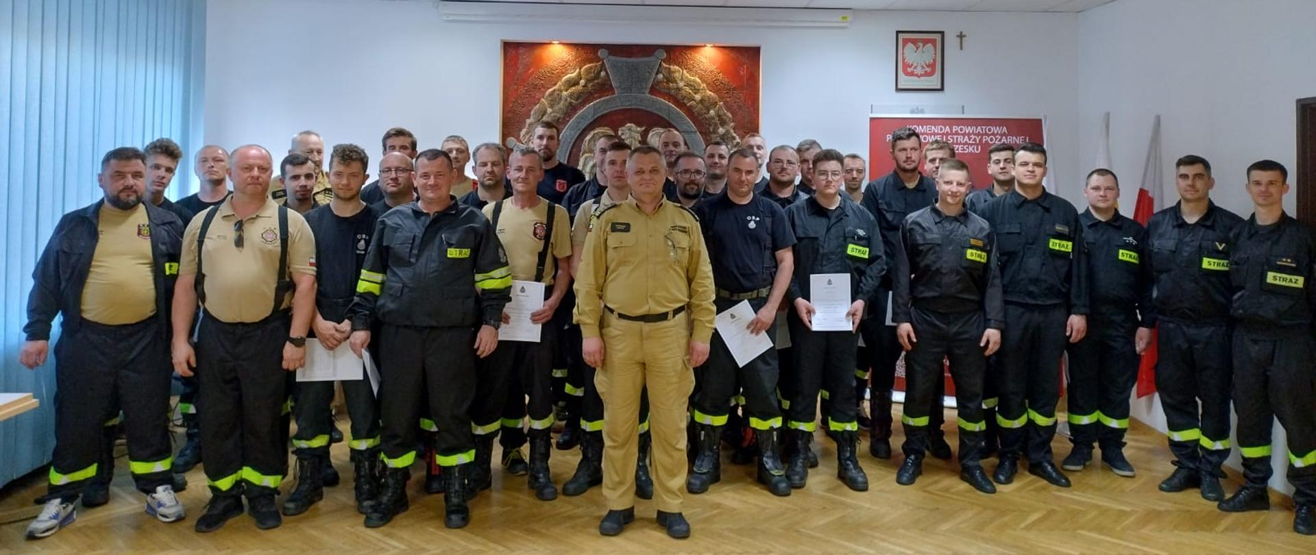 Zakończenie szkolenia strażaków OSP 08.04.2024