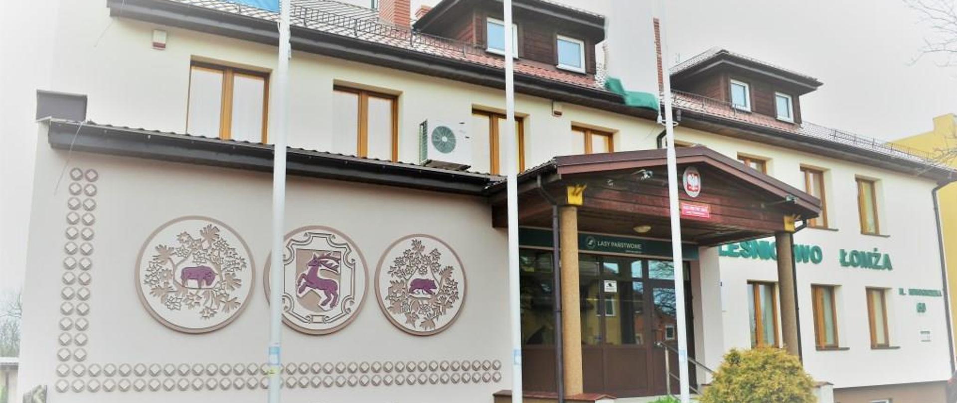 Budynek biura Nadleśnictwa Łomża