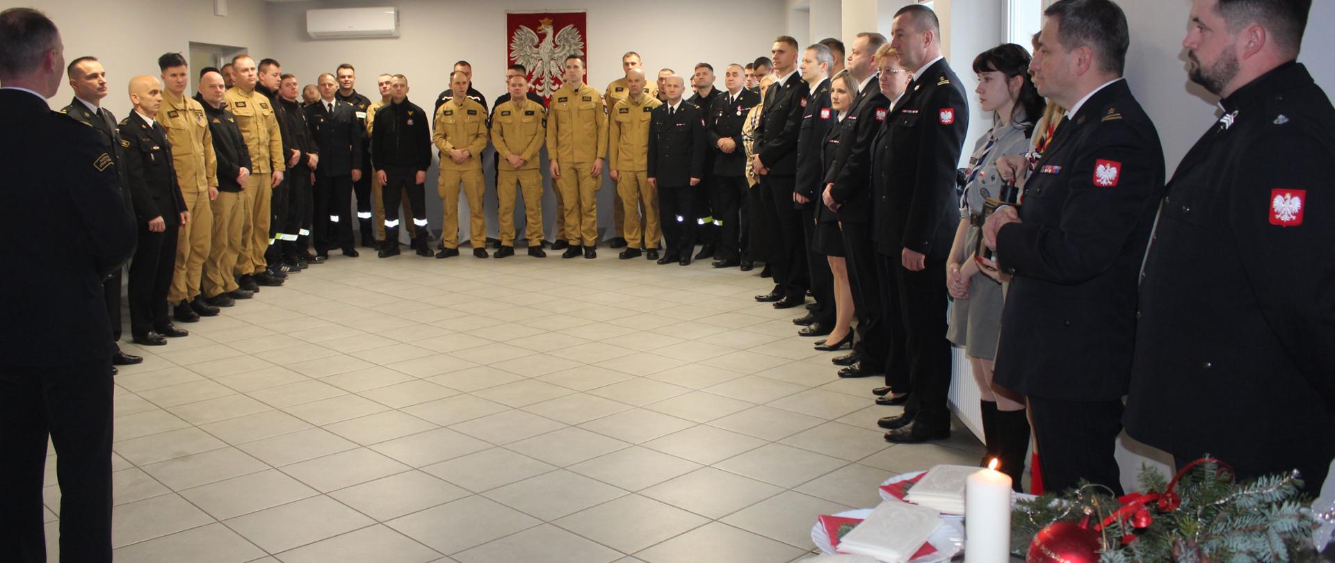 Spotkanie wigilijne w Komendzie Miejskiej PSP w Siedlcach