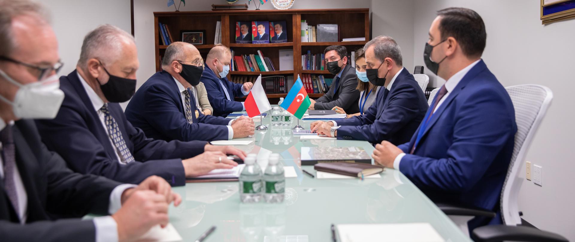 Spotkanie Ministra Zbigniewa Raua z ministrem spraw zagranicznych Republiki Azerbejdżanu Jeyhuna Bayramova