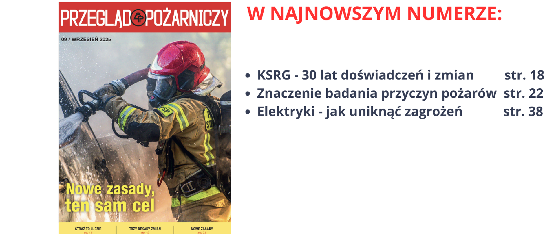 Okładka wrześniowego numeru przeglądu pożarczniego