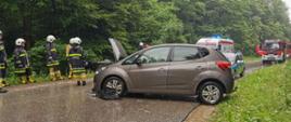 Wypadek samochodowy w Zagorzycach.