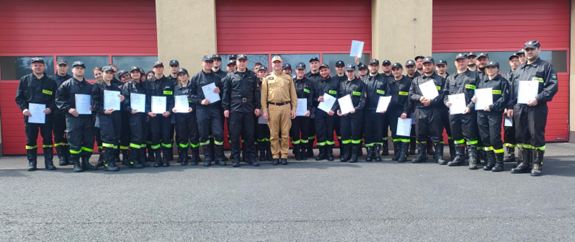 Egzamin końcowy ze szkolenia podstawowego strażaków ratowników Ochotniczych Straży Pożarnych