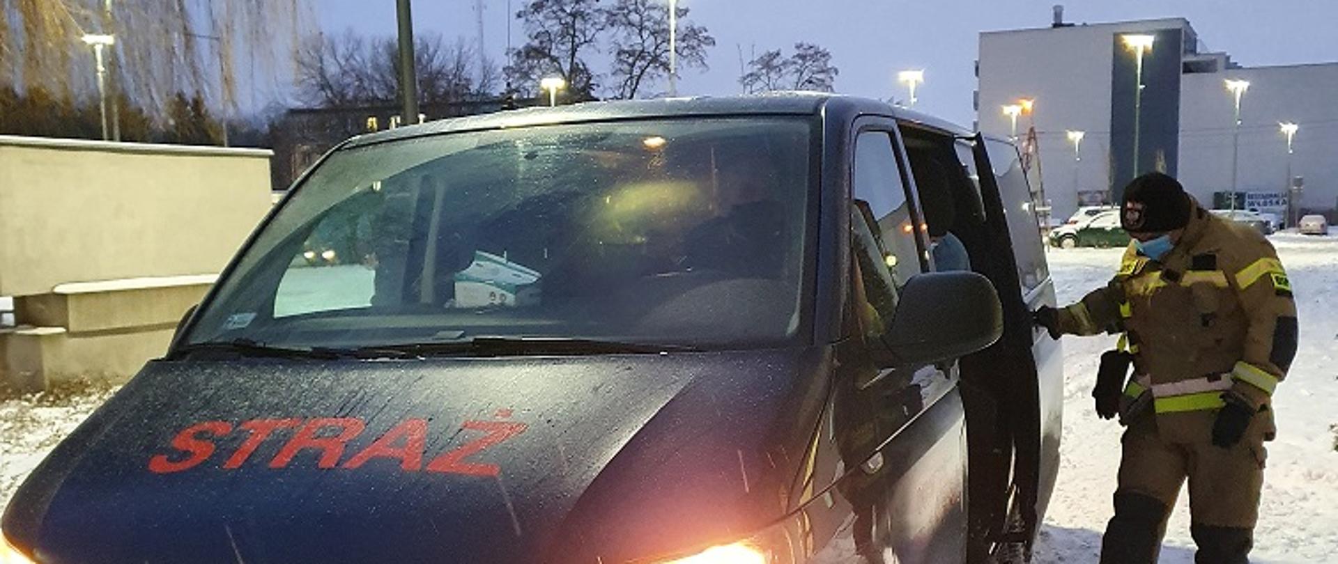 OSP Kamieńczyk dowóz osoby do szczepienia 