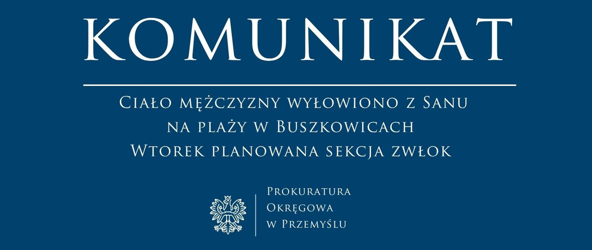 Ciało mężczyzny wyłowiono z Sanu na plaży w Buszkowicach 