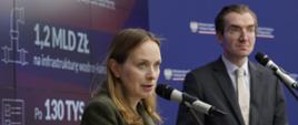 Na zdjęciu Ministra Katarzyna Pełczyńska-Nałęcz i Wiceminister Jan Szyszko