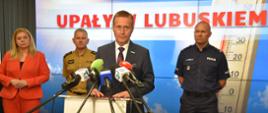 Upały w Lubuskiem - briefing prasowy