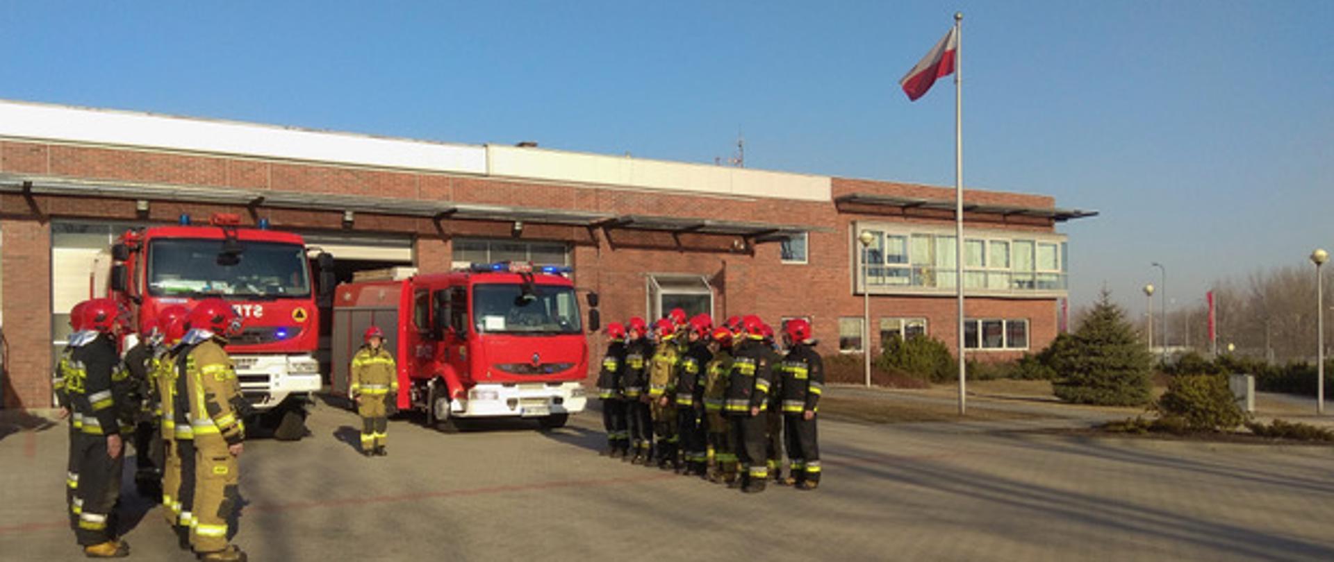 Minuta ciszy dla strażaków z Ukrainy w JRG 1 Katowice