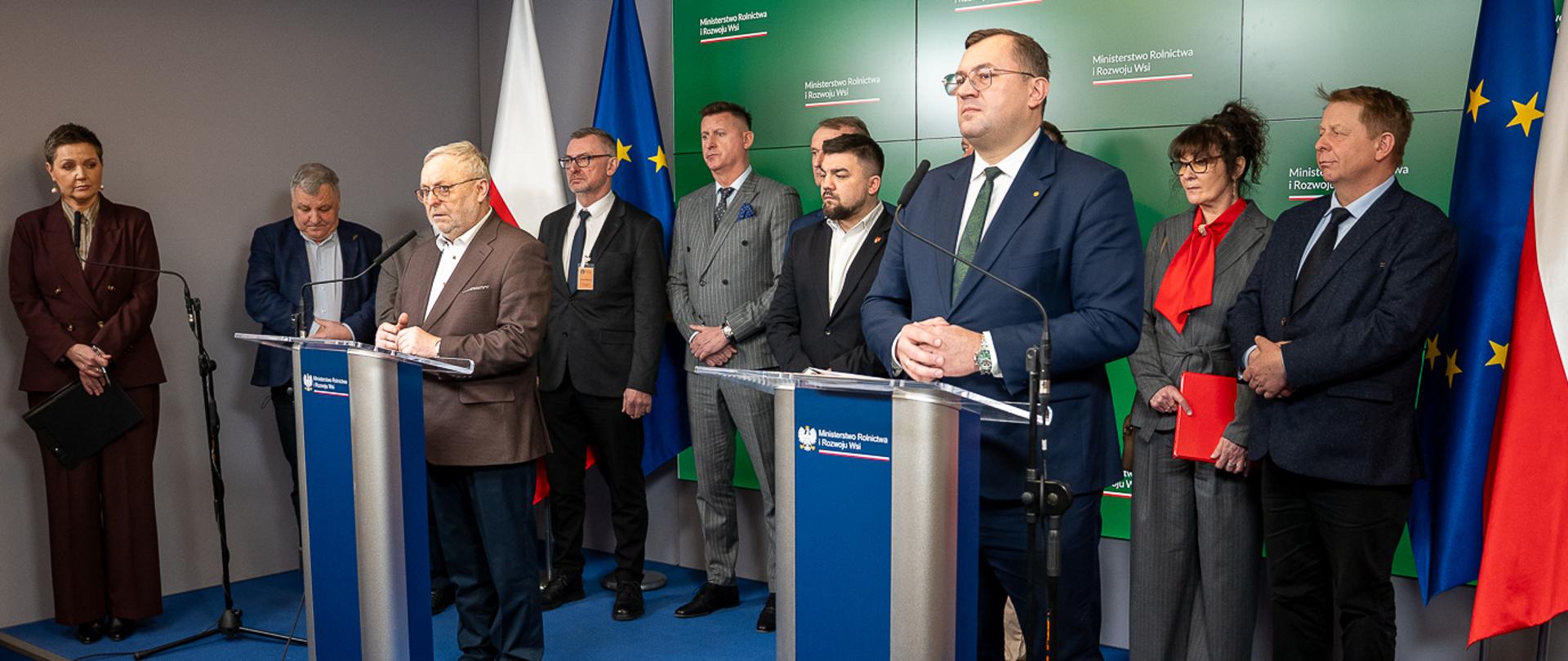 Konferencja prasowa ministra Krajewskiego (fot. MRiRW)