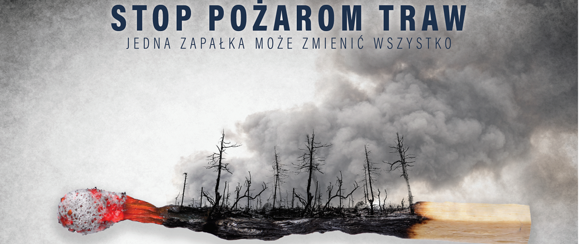 zapałka spalona - pozary traw