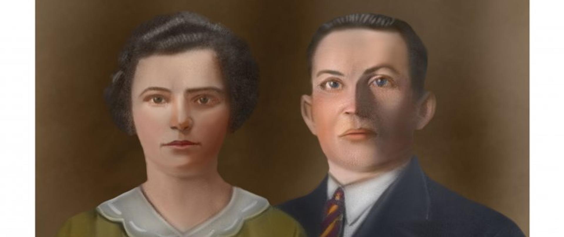 fot. Antoni Prusiński z żoną (z archiwum Hanny Mróz) 