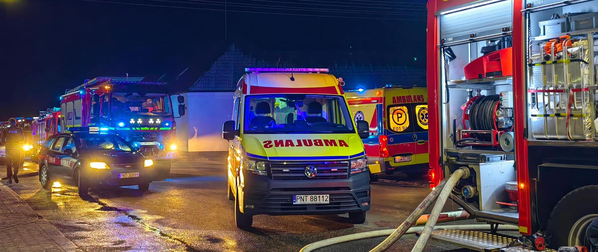 Pożar budynku mieszkalnego