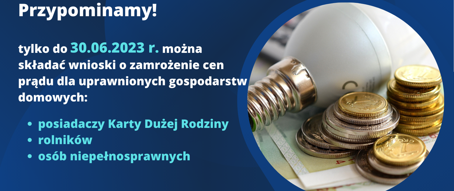 wnioski o zamrożenie cen prądu