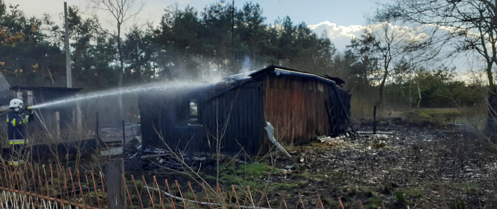 Pożar pustostanu w Paulinowie 