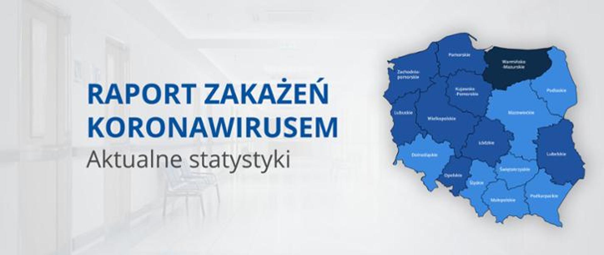 Zdjęcie przedstawia mapę Polski z podziałem na województwa