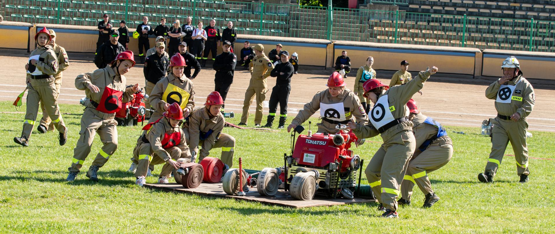 zdjęcie przedstawia start w konkurencji rozwinięcie bojowe