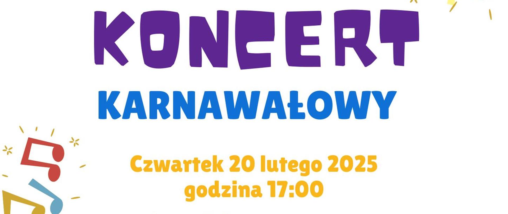 Zawartość, jak w treści. W górnej i dolnej części kolorowe rysunki instrumentów muzycznych. 