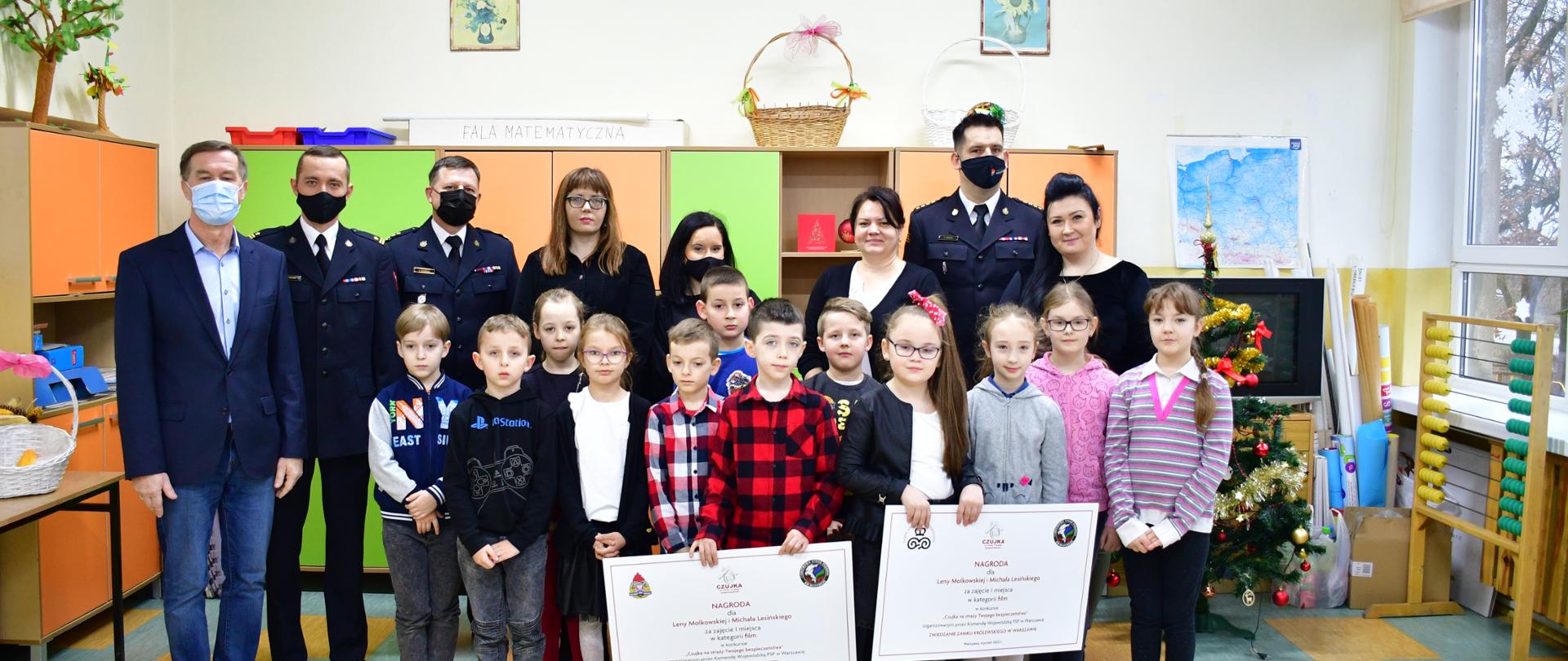 Wręczenie nagrody Szkoła Podstawowa Bądkowo