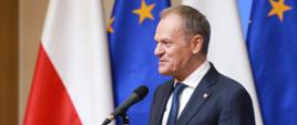 Premier Donald Tusk podczas Rady Europejskiej w Brukseli.