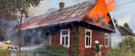 Pożar budynku mieszkalnego w Ploskach - 04.08.2026 r.