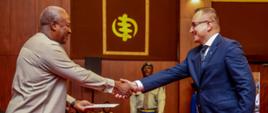 Prez. J. D. Mahama i Amb. M. Cygan