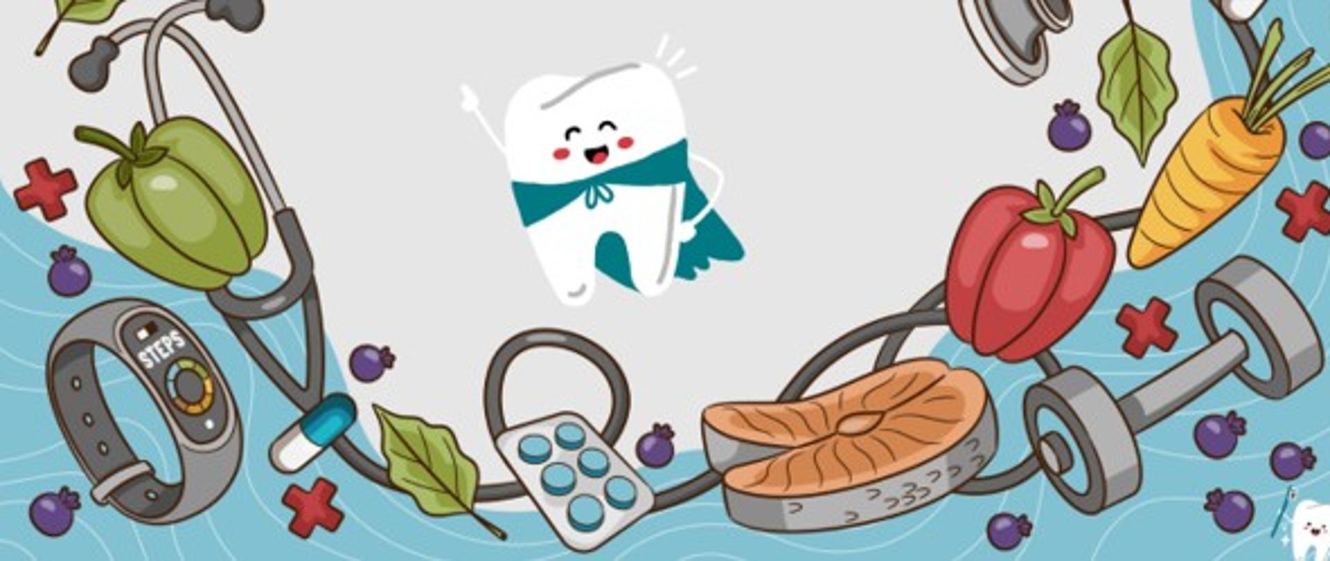 papryka, marchewka, opaska 