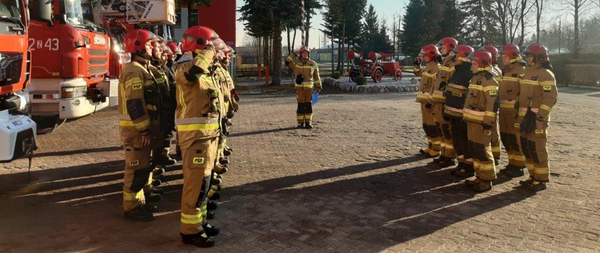 Minuta ciszy dla strażaków z Ukrainy. JRG-2 Koszalin