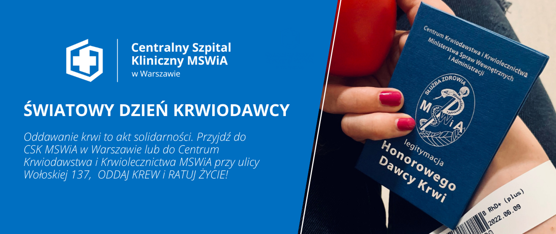 Światowy Dzień Krwiodawcy