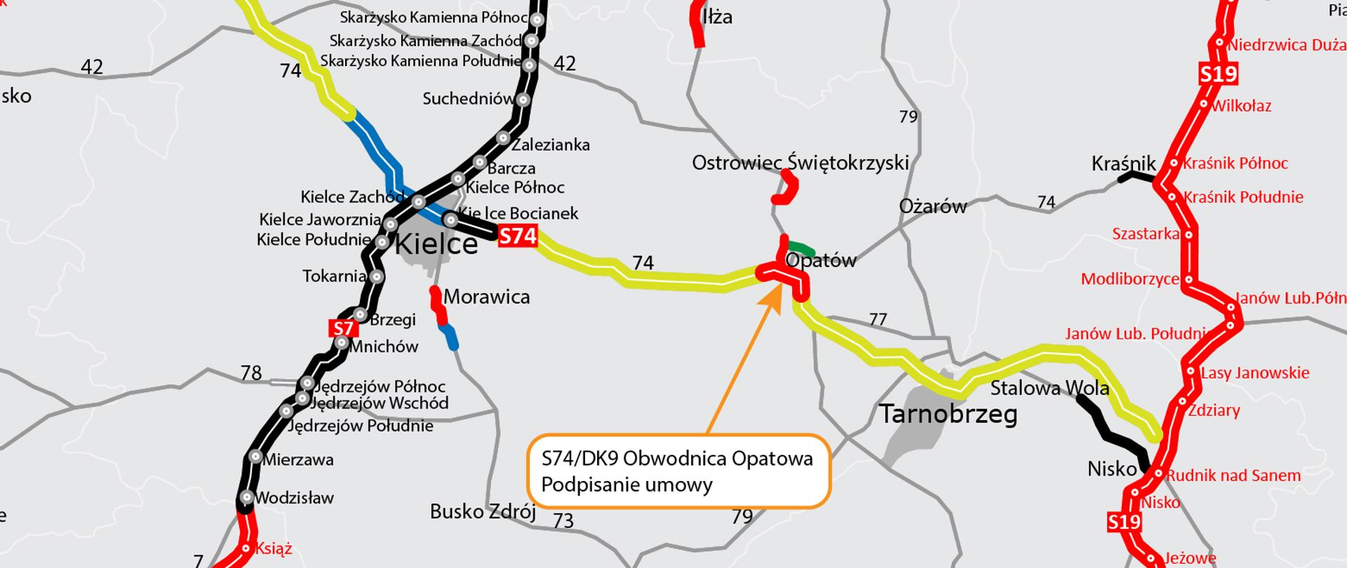 Obwodnica Opatowa w realizacji