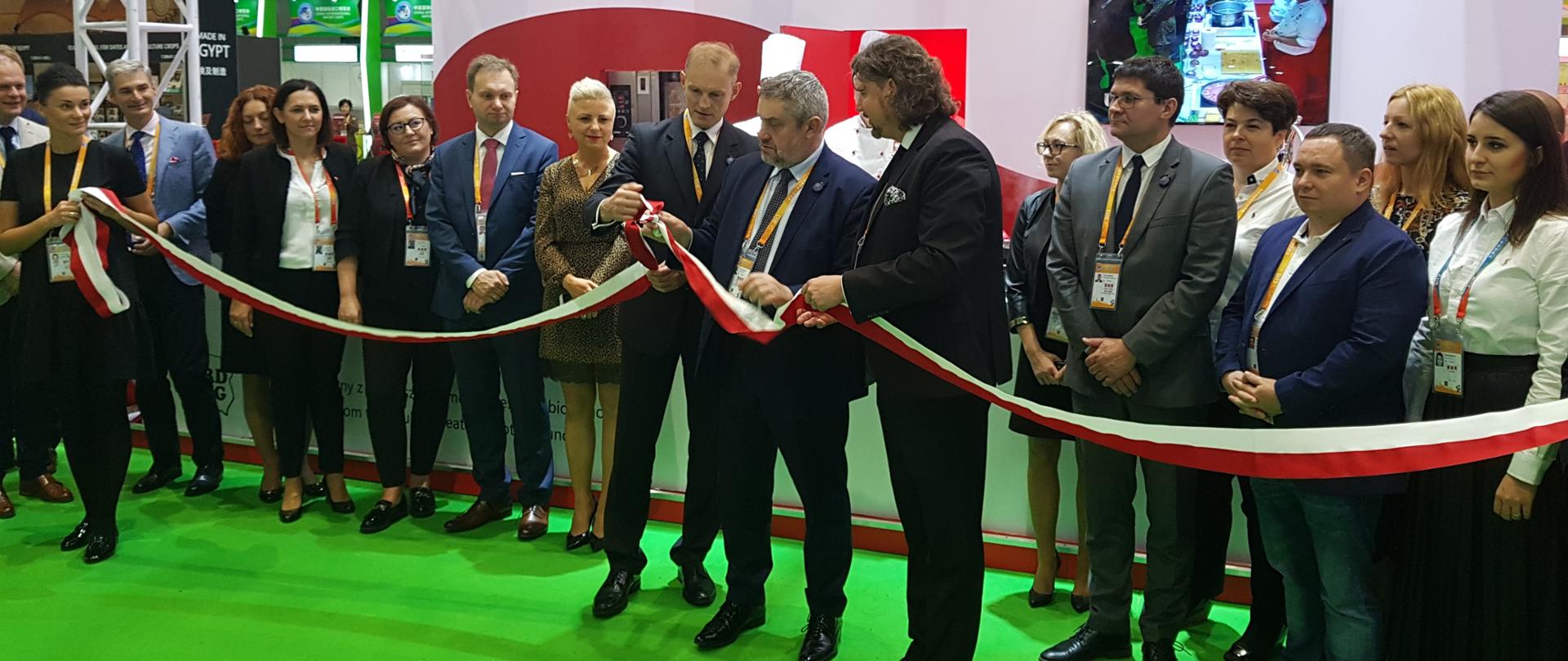 Ceremonia otwarcia polskiego stoiska