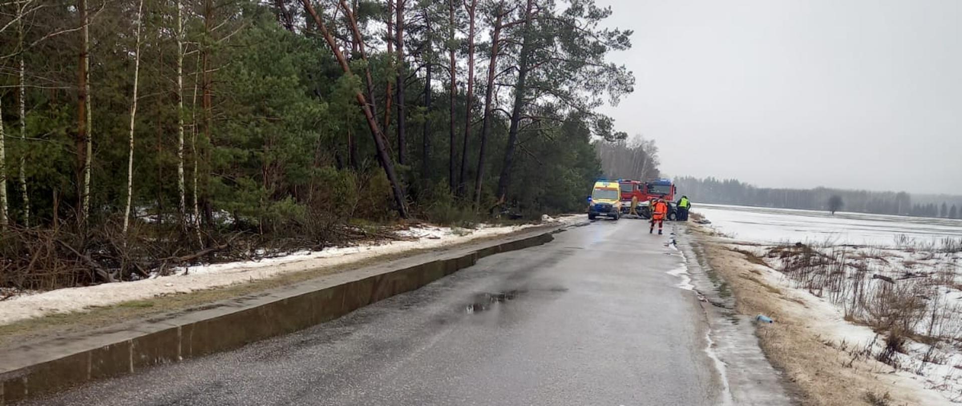 wypadek w miejscowości Głębocz Wielki