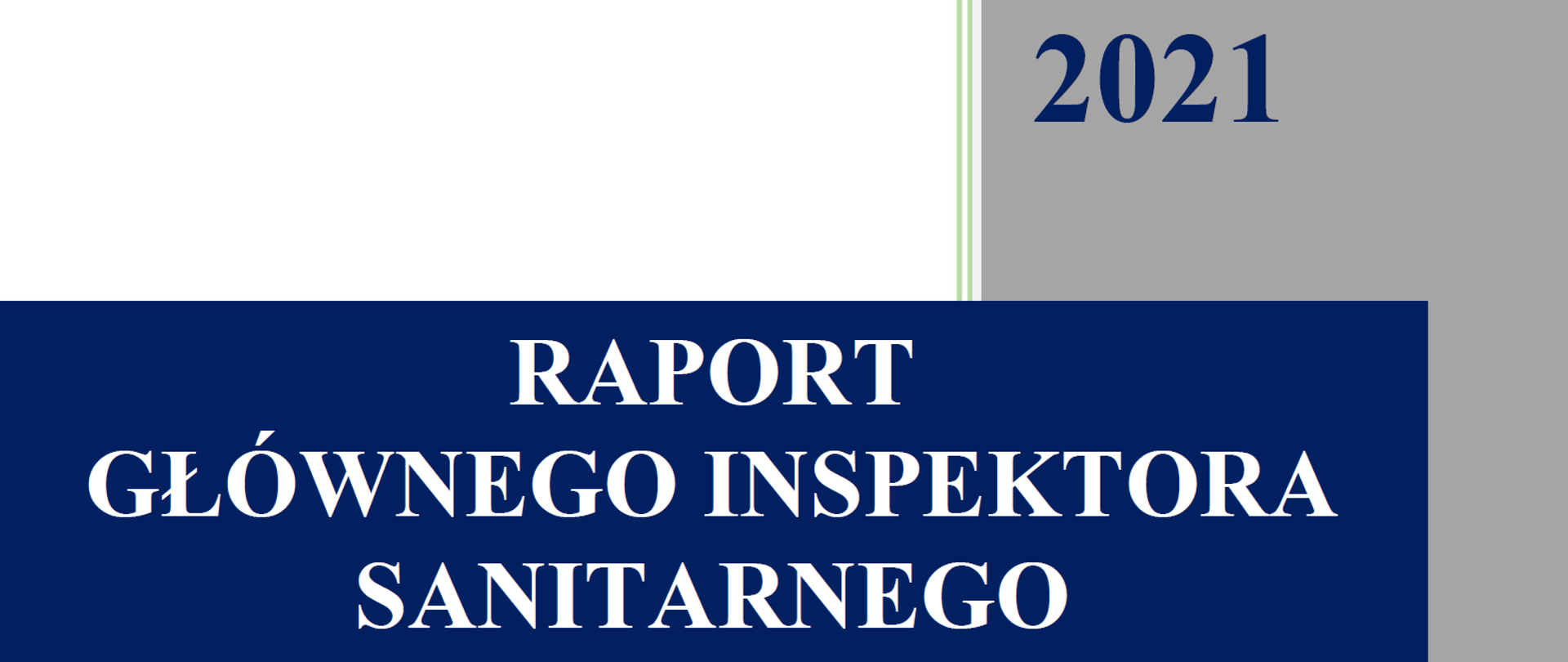 Raport Głównego Inspektora Sanitarnego 2021