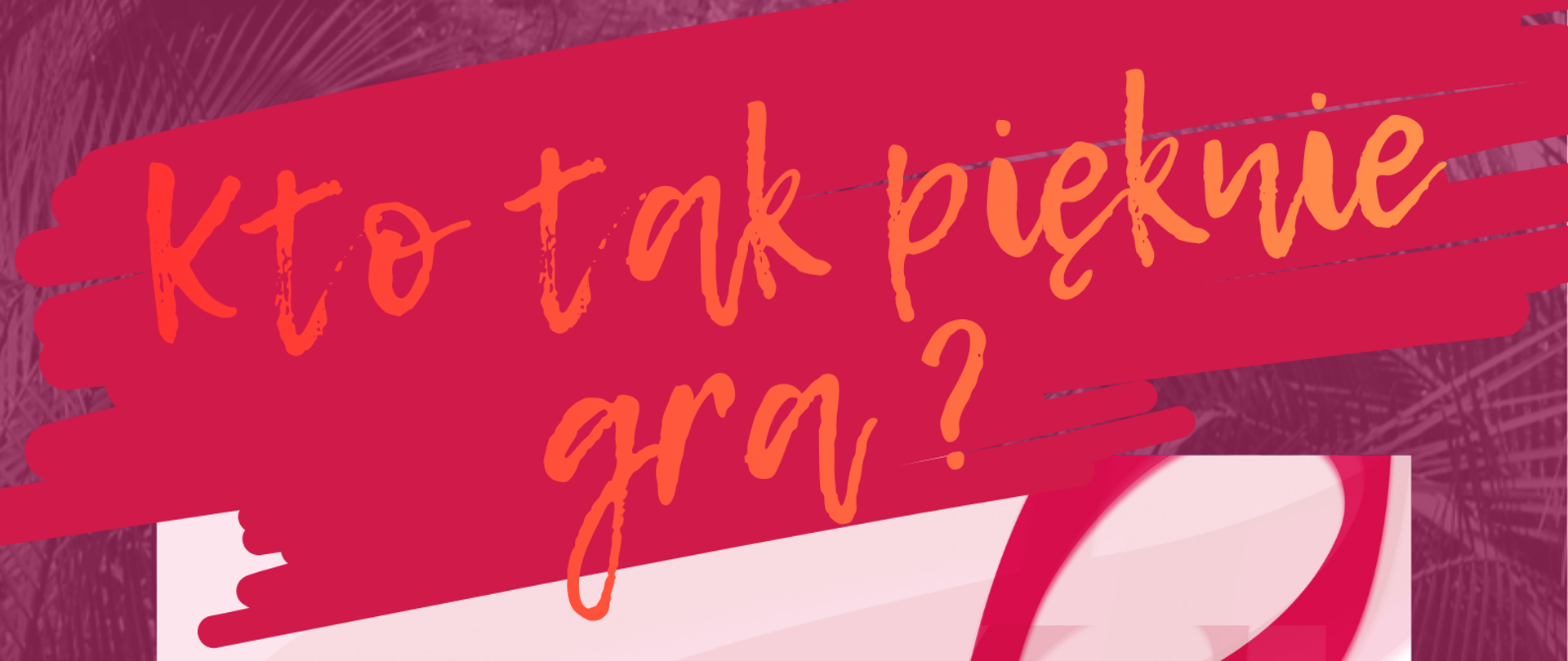 Plakat informujący o cyklu koncertów "Kto tak pięknie gra?" odbywających się w Galerii Starówka w wykonaniu uczniów PSM I i II stopnia oraz OSM I stopnia w Stargardzie w dniach: 6 grudnia 2025, 28 lutego 2026 oraz 25 kwietnia 2026 o godzinie 12.00. Tło plakatu jest w kolorze burgundu. W jego centralnej części na białym tle umieszczony jest powielony klucz wiolinowy w kolorze różowym. Napis "Kto tak pięknie gra?" jest w kolorze koralowo-karmazynowym i znajduje się w górnej części plakatu, a w dole umieszone są daty i logo szkół muzycznych PAM i OSM. 