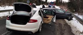 Zderzenie dwóch samochodów osobowych w Witowie