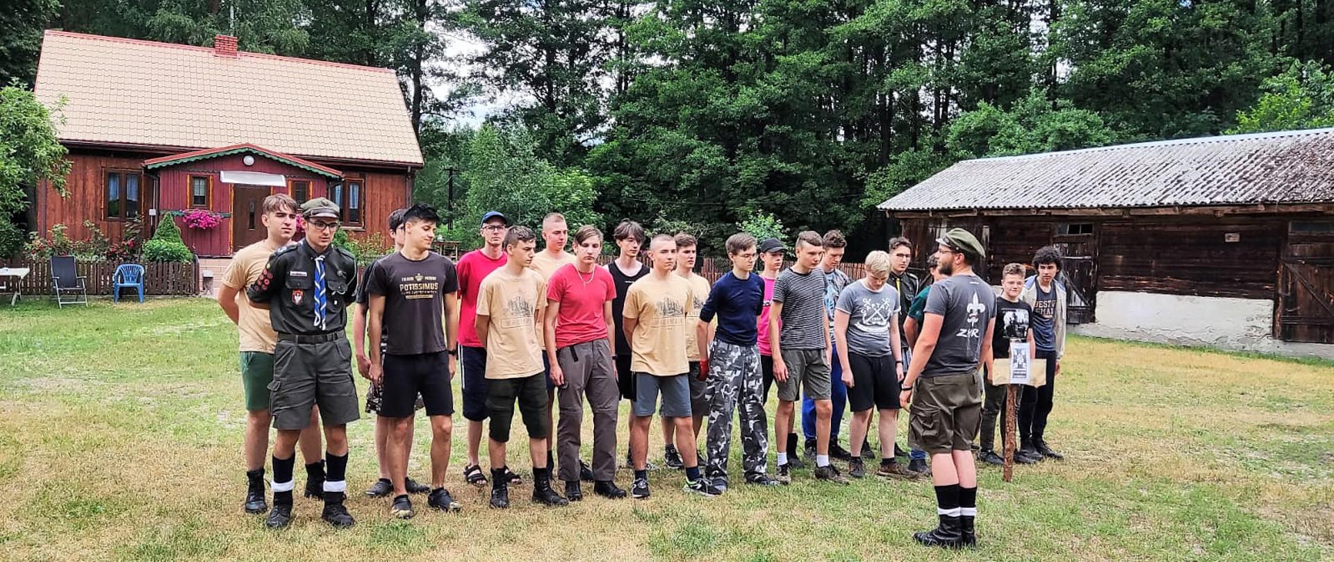 „Bezpieczne Wakacje…” w obozie harcerskim ZHR w miejscowości Nowa Wieś Zarębska