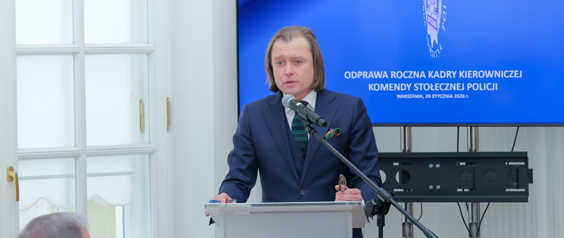 Odprawa kadry kierowniczej w siedzibie Komendy Stołecznej Policji w Warszawie | Fot. Komenda Stołeczna Policji