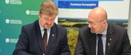 Robert Gajda, Zastępca Prezesa Zarządu NFOŚiGW podczas podpisania umowy