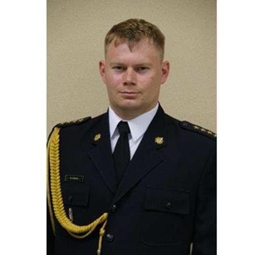 Z-ca dowódcy JRG st. kpt. Dominik Ciach