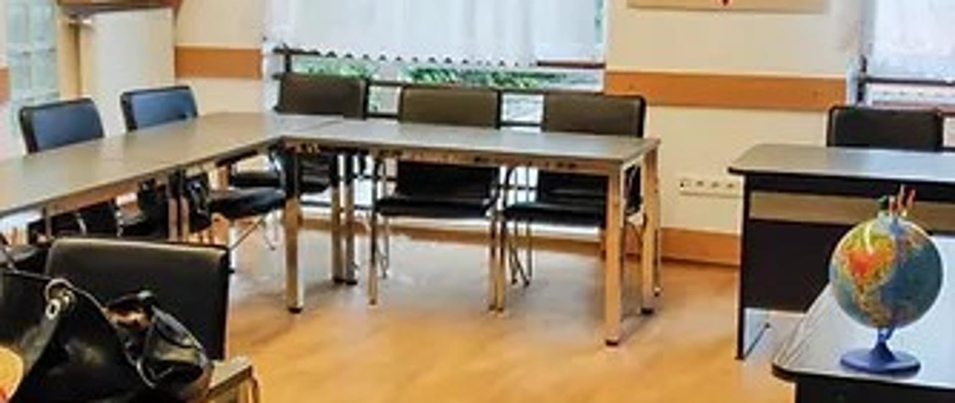 Sala lekcyjna w budapeszteńskiej siedzibie Ogólnokrajowej Uzupełniającej Polskiej Szkoły i Przedszkola na Węgrzech