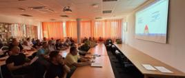 Spotkanie z Prezesami Gminnymi ZOSP, Komendantami Gminnymi ZOSP oraz Prezesami OSP KSRG w KM PSP w Kaliszu