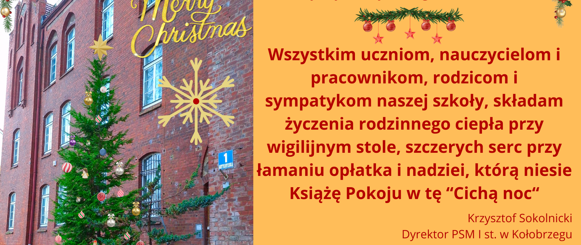 Życzenia świąteczne z okazji Bożego narodzenia 2025