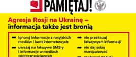Agresja Rosji na Ukrainę - informacja także jest bronią